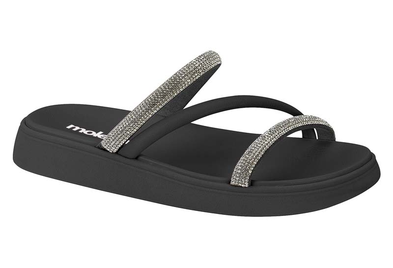 Papete moleca c/ strass preto - 5469.121