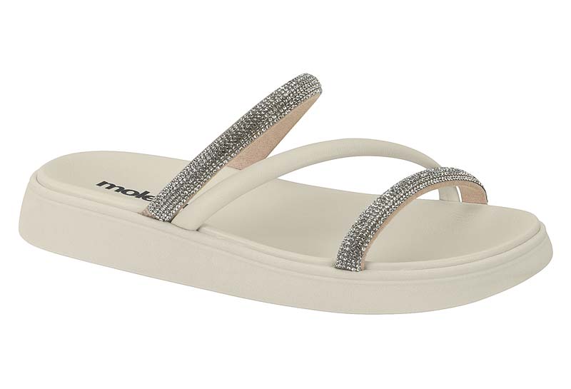 Papete moleca branco c/strass - 5469.121