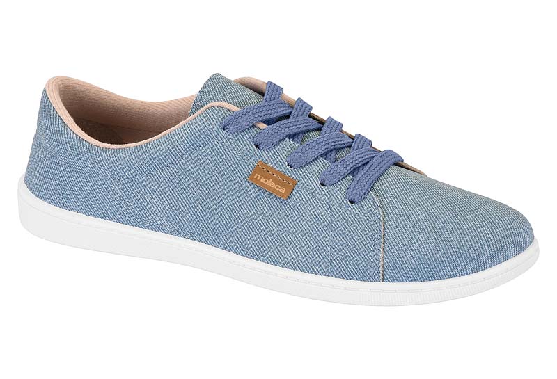 Sapato casual feminino azul bebê - 5605.463