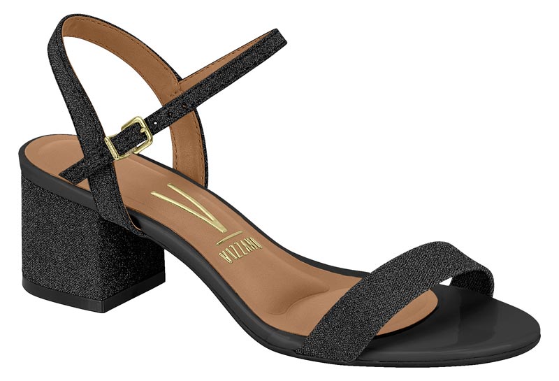 SANDÁLIA VIZZANO 6291.900 - PRETO DIAMANTE