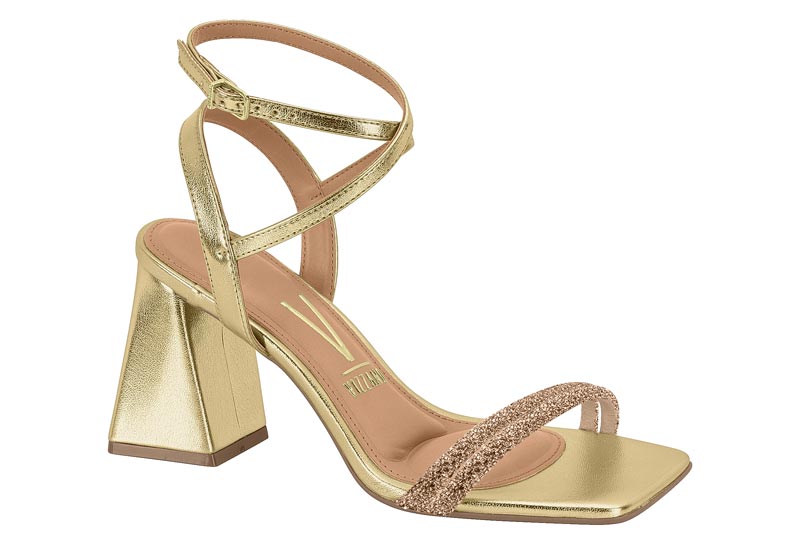 Sandália feminina vizzano dourado - 6464.419