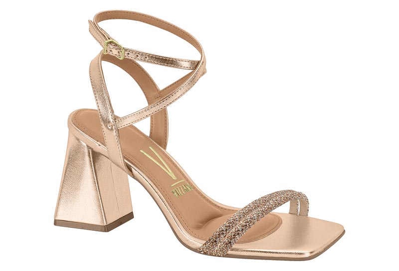 Sandália feminina vizzano ouro/rosado - 6464.419