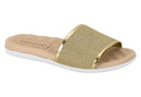 Slide Feminina Beira Rio Dourado/Metalizado - 8360.303