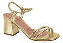 Sandália feminina beira rio dourada - 8413.313