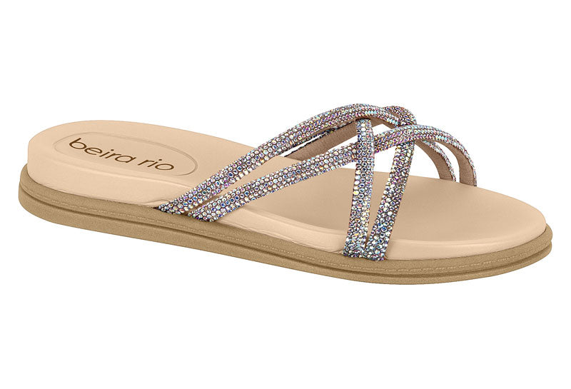 Sandália feminina beira rio creme - 8488.116