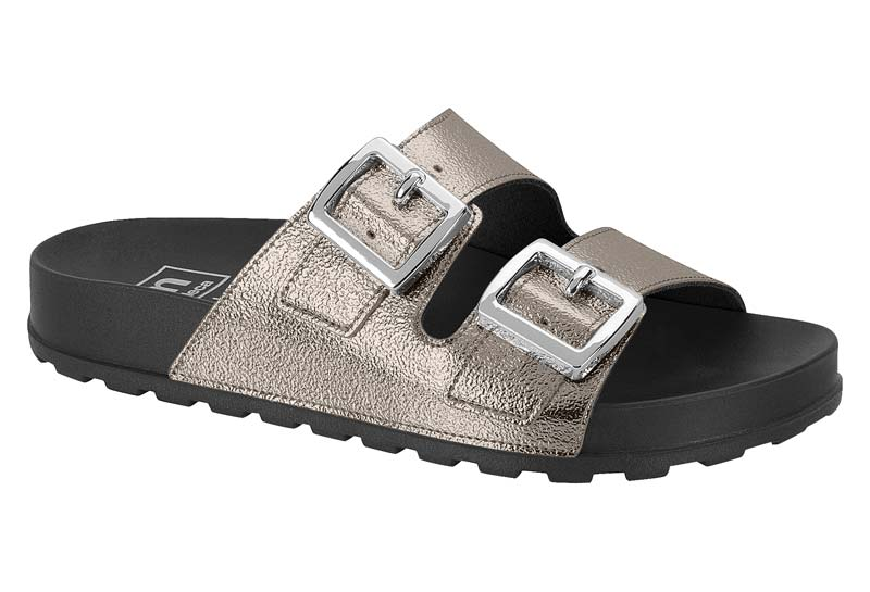Sandália Feminina Moleca Grafite/Preto - 5436.401