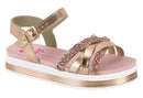 Sandália Infantil Molekinha 2305.1569 - OURO ROSADO