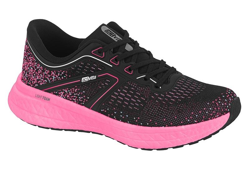 Tênis Feminino Actvitta Preto pink - 4841.207