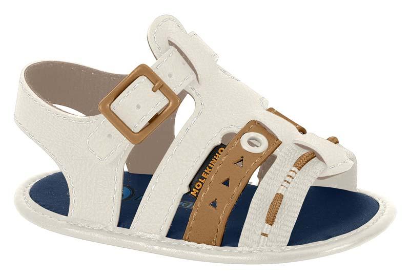 Chinelo Masculino Infantil Molekinho Branco / Azul - 2951.157