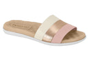 SANDÁLIA BEIRA RIO 8360.360 - ROSA/CREME