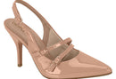 Sandália Beira Rio Slingback - Nude